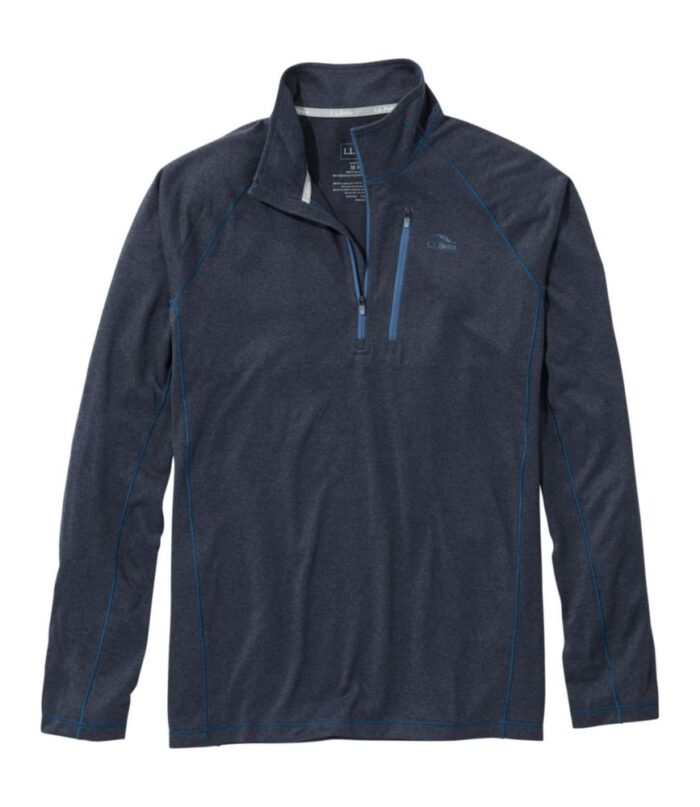 Men's Bean's Quick Dry Trail Tee 1/4 Zip